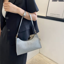 Load image into Gallery viewer, Fashion Simple Women Sequin Shoulder Bag Armpit Bag Versatile Portable PU Leather Handbag Shoulder Bag