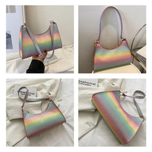 Load image into Gallery viewer, Fashion Simple Women Sequin Shoulder Bag Armpit Bag Versatile Portable PU Leather Handbag Shoulder Bag