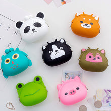 Load image into Gallery viewer, Cute Animal Mini Wallet Creative Cartoon Silicone Buckle Wallet Lightweight Portable Large Capacity Coin Purse Wallet