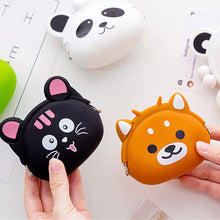 Load image into Gallery viewer, Cute Animal Mini Wallet Creative Cartoon Silicone Buckle Wallet Lightweight Portable Large Capacity Coin Purse Wallet