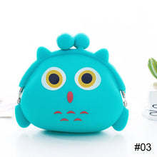 Load image into Gallery viewer, Cute Animal Mini Wallet Creative Cartoon Silicone Buckle Wallet Lightweight Portable Large Capacity Coin Purse Wallet