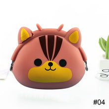 Load image into Gallery viewer, Cute Animal Mini Wallet Creative Cartoon Silicone Buckle Wallet Lightweight Portable Large Capacity Coin Purse Wallet