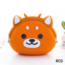 Load image into Gallery viewer, Cute Animal Mini Wallet Creative Cartoon Silicone Buckle Wallet Lightweight Portable Large Capacity Coin Purse Wallet