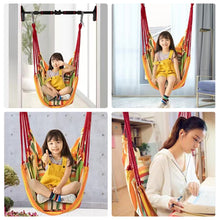 Load image into Gallery viewer, Adult Leisure Hanging Chair Canvas Hammock College Student Dormitory Bedroom Hanging Chair Outdoor Swing Hanging Chair