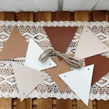 Load image into Gallery viewer, Outdoor Camping Flag PU Leather Decoration Tent Triangle Equipment Flags Nail Rope Bag Pole Hanging Strap