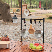 Load image into Gallery viewer, Portable Camping Light Pole Hook Stainless Steel Tent Pole Lamp Hook Camping Equipment Hunting Fishing Lantern Hanger