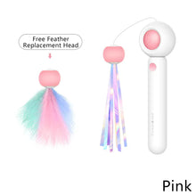 Load image into Gallery viewer, Interactive Cat Toy Feather Teaser Cat-teasing Stick Pet Retractable Refill Replacement Catcher Product for Kitten