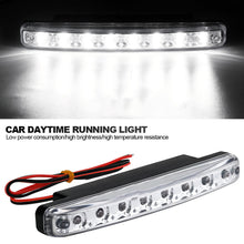 Load image into Gallery viewer, Universal 8LED Car LED Light 12V Daytime Running Light Fog Lamp Driving Light Super Bright White Light Auxiliary Lamp