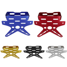 Load image into Gallery viewer, Universal Adjustable Motorcycle License Plate Holder Mount Bracket Alloy Aluminum Registration Number Plate Cover