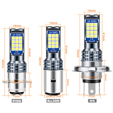 Load image into Gallery viewer, 1PC H4 P15D H6M BA20D LED Bulb 3030 24smd Motorcycle Motor Headlight Lamp Daytime Fog Light 6000K 12V Super Bright