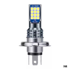 Load image into Gallery viewer, 1PC H4 P15D H6M BA20D LED Bulb 3030 24smd Motorcycle Motor Headlight Lamp Daytime Fog Light 6000K 12V Super Bright