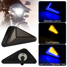 Load image into Gallery viewer, 2Pcs Motorcycle Flush Mount Triangle Turn Signal Light LED L-shape Indicator Lamp DRL Blinker Waterproof Led Flashing Lights