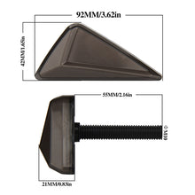 Load image into Gallery viewer, 2Pcs Motorcycle Flush Mount Triangle Turn Signal Light LED L-shape Indicator Lamp DRL Blinker Waterproof Led Flashing Lights