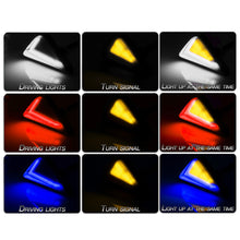 Load image into Gallery viewer, 2Pcs Motorcycle Flush Mount Triangle Turn Signal Light LED L-shape Indicator Lamp DRL Blinker Waterproof Led Flashing Lights