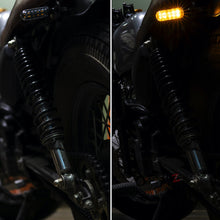 Load image into Gallery viewer, 2Pcs Universal Motorcycle Turn Signal Lights 10 LED DRL Motor Indicator Blinker Flowing Tail Flexible Lamp