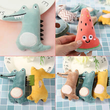 Load image into Gallery viewer, Cartoon Cat Toy Funny Interactive Plush Cute Cats Toy Kitten Teeth Chewing Biting Plush Toys Cat Plush Thumb Pillow Pet Accessories