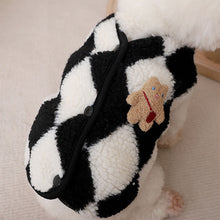 Load image into Gallery viewer, Fashion Plaid Fleece Coat Jack Dog Clothes Bear Vest Dogs Clothing Pet Outfits Cute Winter Yorkies Christmas Costume Small Dogs