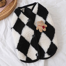 Load image into Gallery viewer, Fashion Plaid Fleece Coat Jack Dog Clothes Bear Vest Dogs Clothing Pet Outfits Cute Winter Yorkies Christmas Costume Small Dogs
