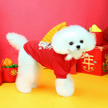 Load image into Gallery viewer, New Year Dog Hoodies Winter Dog Clothes for Small Dogs Pet Supplies Rabbit Print Pet Hoodies Cute Warm Chihuahua Clothes