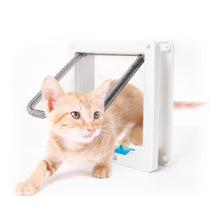 Load image into Gallery viewer, Dog Cat Flap Door with 4 Way Lock Pet Cat Gate Security Flap Door For Animals Plastic Small Dog Gate Cat Flap Pet Door Gate