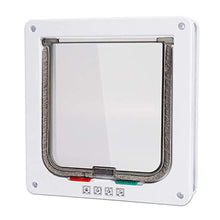 Load image into Gallery viewer, Dog Cat Flap Door with 4 Way Lock Pet Cat Gate Security Flap Door For Animals Plastic Small Dog Gate Cat Flap Pet Door Gate