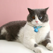 Load image into Gallery viewer, Pet Cat Collar Candy Color Resin Bells Solid Color Collar Neck Chain Pet Cat Puppy Supplies Necklace Accessories