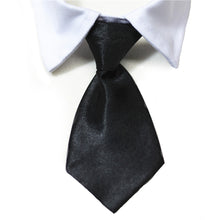 Load image into Gallery viewer, Dog Cat Striped Bow Tie Animal Striped Bowtie Collar Pet Adjustable Neck Tie White Collar Dog Necktie For Party Wedding Tie