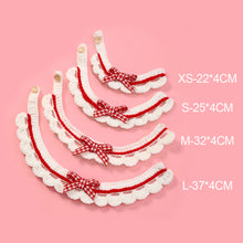 Load image into Gallery viewer, Pet Collar Puppy Dogs Cats Woolen Collar Pet Necklace Saliva Towel Hand-knitted Cat Bow-knot Adjustable Collar Crochet Neck Strap Pet Accessories