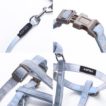 Load image into Gallery viewer, Adjustable Pet Cat Gradual Color Changing Traction Rope Set Small Dog Leash Dog I-shaped Chest Harness For Small Medium Dog French Bulldog Pug Bulldog