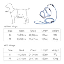 Load image into Gallery viewer, Adjustable Pet Cat Gradual Color Changing Traction Rope Set Small Dog Leash Dog I-shaped Chest Harness For Small Medium Dog French Bulldog Pug Bulldog