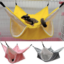 Load image into Gallery viewer, Hamster Hammock Double-layer Thicken Warm Sleeping Bag Nest Hanging Cage House for Squirrel Ferret Rabbit Pet Bed