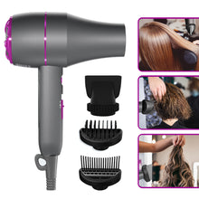 Load image into Gallery viewer, Electric Hair Dryer Powerful Hot Cold Wind Negative Ionic Blower Thermostatic Home Hair Dryer Brush Portable Salon Hair Dryer Blow