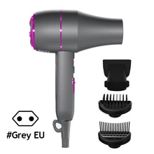 Load image into Gallery viewer, Electric Hair Dryer Powerful Hot Cold Wind Negative Ionic Blower Thermostatic Home Hair Dryer Brush Portable Salon Hair Dryer Blow
