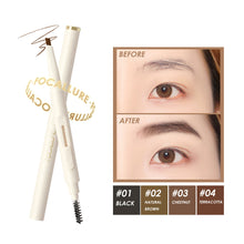 Load image into Gallery viewer, Natural Waterproof Solid Eye Brow Pencil with Brush Anti-sweat Sweat Resistant Durable Long Lasting Eyebrow Pencil Beauty Makeup