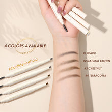 Load image into Gallery viewer, Natural Waterproof Solid Eye Brow Pencil with Brush Anti-sweat Sweat Resistant Durable Long Lasting Eyebrow Pencil Beauty Makeup