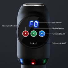 Load image into Gallery viewer, LED Light Massage Gun Cool Massager Portable Muscle Relaxation Deep Tissue Muscle Neck Body Back Relaxation Fascia Gun
