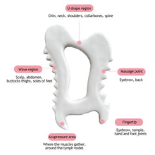 Load image into Gallery viewer, Multifunctional Ceramic Gua Sha Massage Tools Face Massager Scraping Board Body Carving Whole Body Point Acupoint Massager