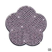Load image into Gallery viewer, Car Water Cup Non-slip Shockproof Silica Gel Pad Cup Coaster Rhinestone Holder Bling Auto Interior Accessories