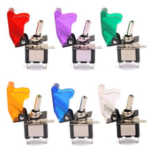 Load image into Gallery viewer, DC 12V 20A Auto Car Boat Truck Illuminated With LED Toggle Switch Safety Aircraft Flip Up Cover Guard