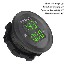Load image into Gallery viewer, LED Voltmeter Digital Ammeter Car Motocycle Voltage Current Meter Volt Detector Tester Monitor Panel DC 12V-24V