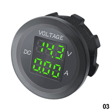 Load image into Gallery viewer, LED Voltmeter Digital Ammeter Car Motocycle Voltage Current Meter Volt Detector Tester Monitor Panel DC 12V-24V