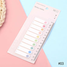 Load image into Gallery viewer, 200 Sheets Page Marker Index Tabs PET Colorful Note Bookmarks Memo Stickers Label Note Stationery School Office Supplies