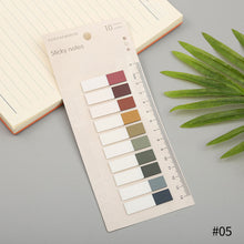 Load image into Gallery viewer, 200 Sheets Page Marker Index Tabs PET Colorful Note Bookmarks Memo Stickers Label Note Stationery School Office Supplies