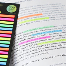 Load image into Gallery viewer, 300 Sheets Rainbow Color Index Memo Pad Posted It Sticky Notes Paper Sticker Notepad Bookmark School Supplies Kawaii Stationery