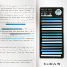 Load image into Gallery viewer, 300 Sheets Rainbow Color Index Memo Pad Posted It Sticky Notes Paper Sticker Notepad Bookmark School Supplies Kawaii Stationery