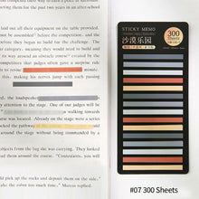 Load image into Gallery viewer, 300 Sheets Rainbow Color Index Memo Pad Posted It Sticky Notes Paper Sticker Notepad Bookmark School Supplies Kawaii Stationery