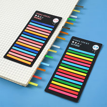 Load image into Gallery viewer, 300 Sheets Rainbow Color Index Memo Pad Posted It Sticky Notes Paper Sticker Notepad Bookmark School Supplies Kawaii Stationery