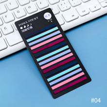 Load image into Gallery viewer, 300 Sheets Rainbow Color Index Memo Pad Posted It Sticky Notes Paper Sticker Notepad Bookmark School Supplies Kawaii Stationery