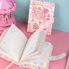 Load image into Gallery viewer, Creative 128 Sheets Papers 64K Cute Notebook Magnetic Buckle Color Page Student Manual Ledger Notepad Diary Book Kawaii