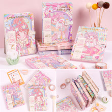 Load image into Gallery viewer, Creative 128 Sheets Papers 32K Cute Notebook Magnetic Buckle Color Page Student Manual Ledger Notepad Diary Book Kawaii